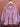 Clarity Zona blouse, 100% cotton in rose-pink with periwinkle lotus blooms (photo 1 of 4)