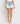 Wear Clarity Non-Toxic 100% Cotton Super High Rise Distressed Shorts Light Blue Wash White Fray