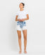 Wear Clarity Non-Toxic 100% Cotton Super High Rise Distressed Mom Shorts