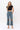 90's Vintage Wash High Rise Crop Flare Jeans 100% Cotton