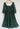 Dolley forest green naturally dyed cotton dress with smocked bodice and long balloon sleeves